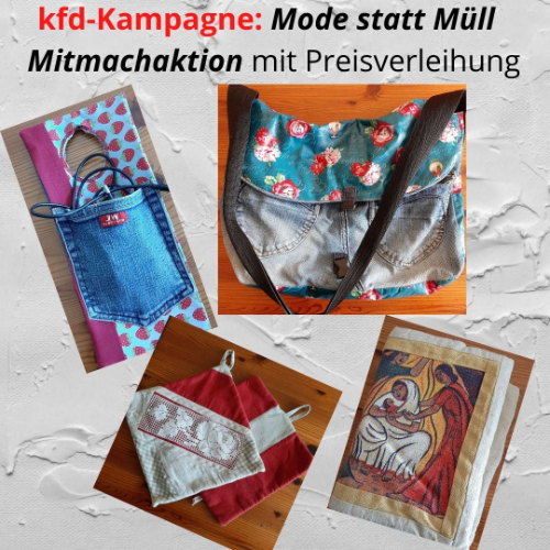 Collage Mitmachaktion Mode statt Müll