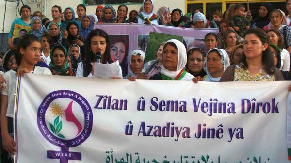 Demonstration der Frauen von Rojava Demonstration der Frauen von Rojava