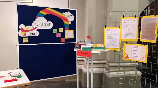 kfd-Mitmachaktion „Zuversicht“ zum kfd-Frauentag ©Marie-Luise Schlaegel