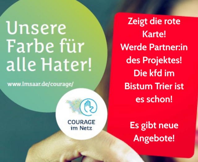 Hass und Hetze im Netz die rote Karte zeigen!