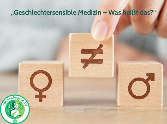 Plakat mit der Frage, was Gendermedizin eigentlich ist.