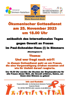 kfd-Dekanat Simmern-Kastellaun ökumen. Gottesdienst