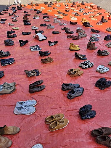 191 Paar Schuhe für 191 ermordete Frauen