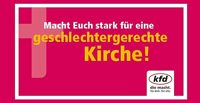 Gleichberechtigung muss auch in der katholischen Kirche Wirklichkeit werden.