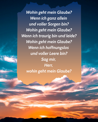 Impulstext mit Himmel