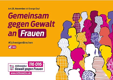Plakat des bundesweiten Hilfetelefons Plakat des bundesweiten Hilfetelefons