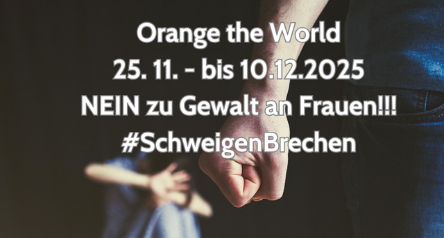 Plakat: Nein zu Gewalt an Frauen